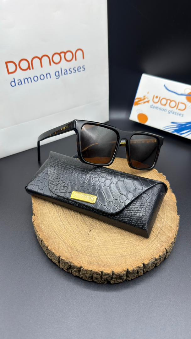 عینک آفتابی مردانه کائوچوئی گوچی کد 2055