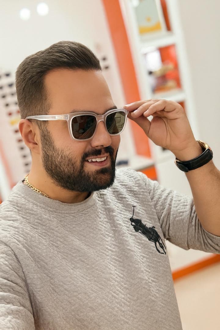 عینک آفتابی سفید زنانه‌-مردانه NoVO مدل 469