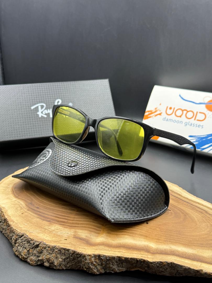 عینک شب زرد مردانه زنانه ریبن کائوچوئی