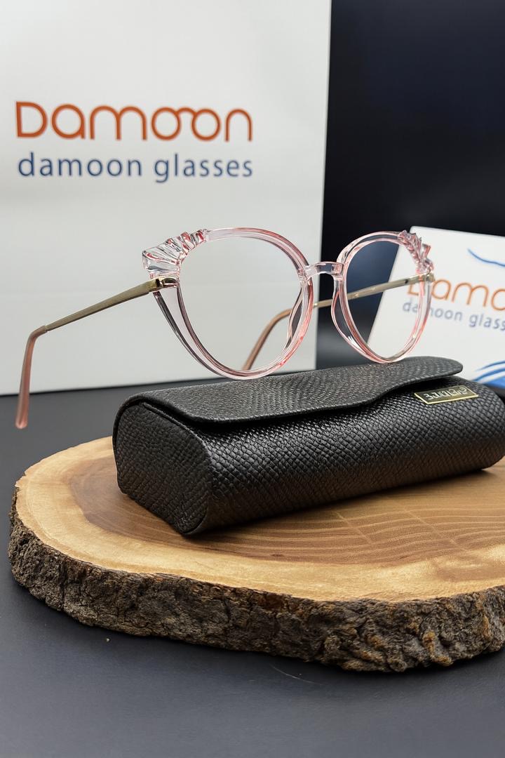 فریم عینک طبی زنانه صورتی الماسی فیلیپ فابین مدل 9016