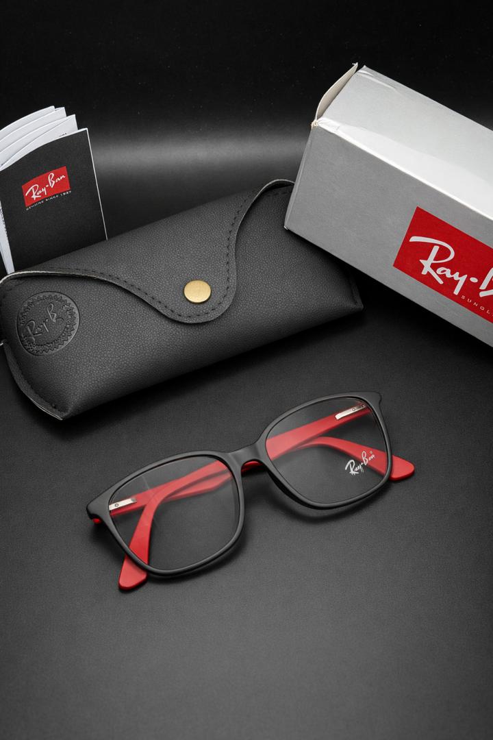 فریم عینک طبی کائوچوئی ریبن دسته قرمز مدل 7066