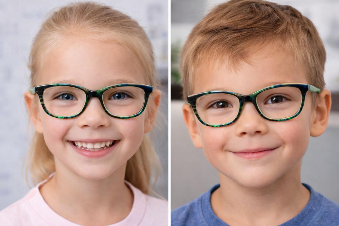 فریم عینک طبی بچه‌گانه آلیس اند چارلی مدل Loo4 (کائوچو استات، لولای فنردار، دسته سیم‌کشی