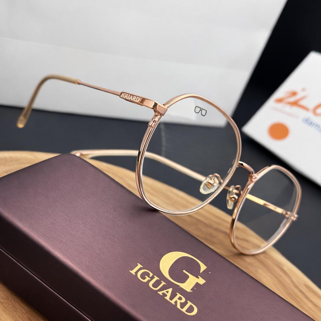 فریم عینک طبی زنانه آیگارد IGUARD مدل 0999 رنگ طلایی-سفید