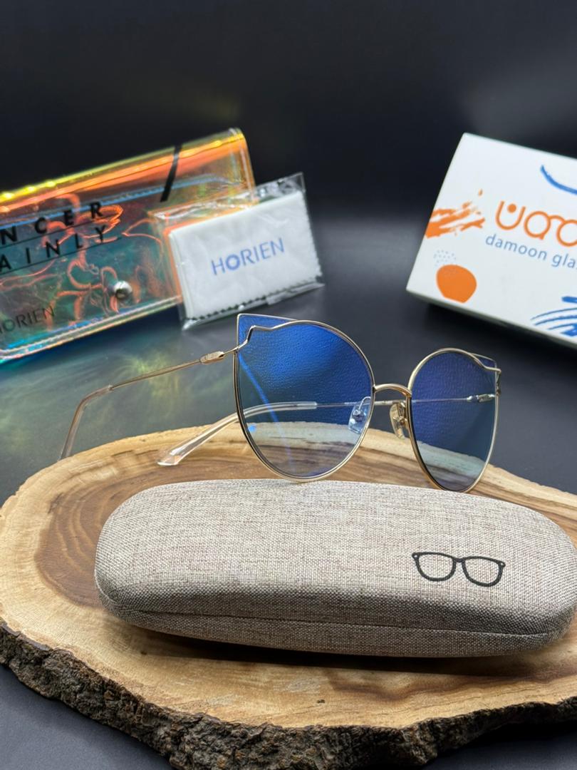 عینک شب زنانه آبی هورین مدل 6607