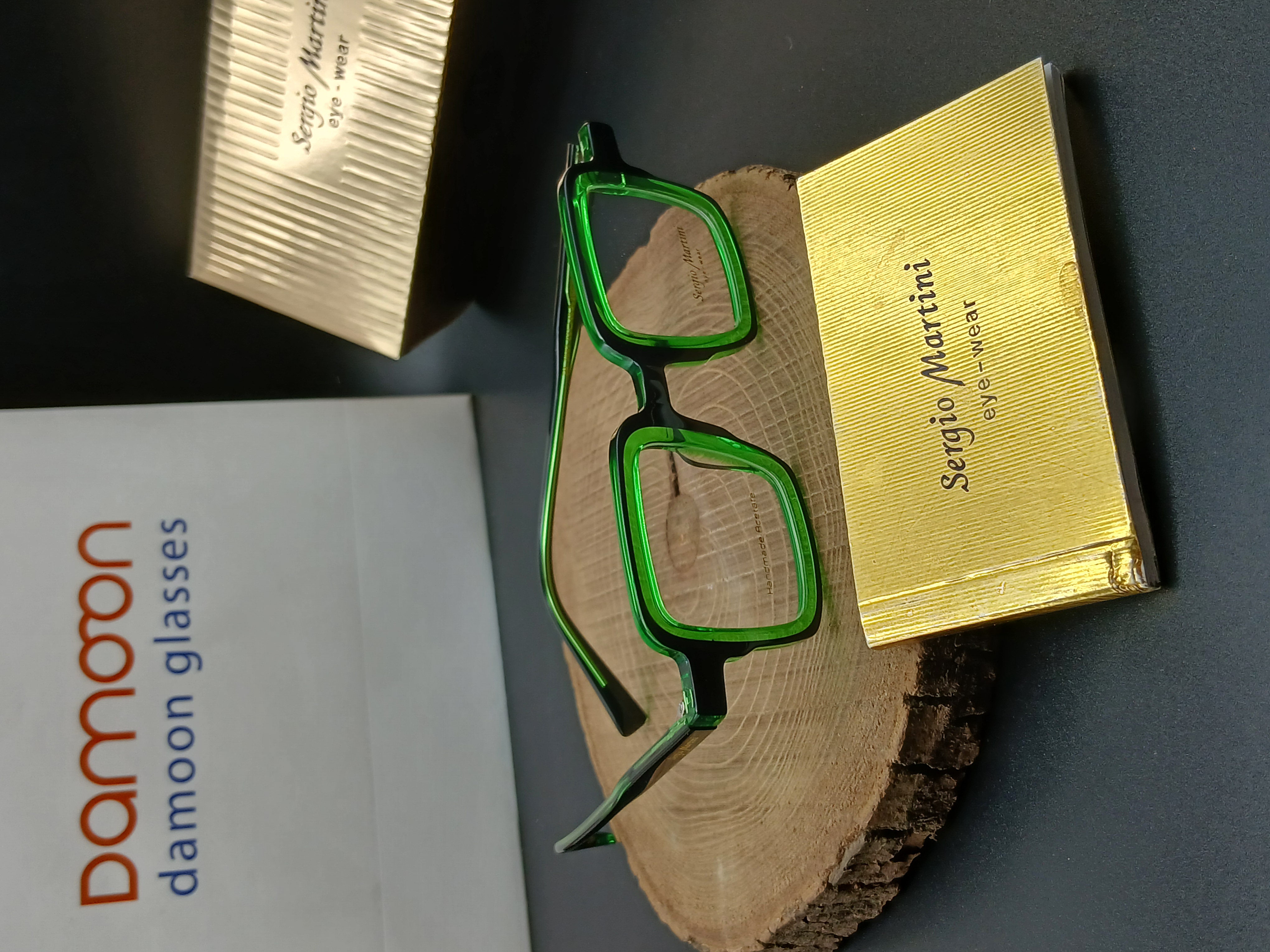 فریم عینک طبی سبز زنانه مردانه اورجینال سرجیو مارتینی مدل 3867