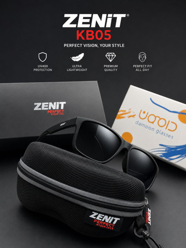 عینک آفتابی زنانه مردانه اسپرت زنیت مدل KB05 | فریم سبک و محافظت UV400
