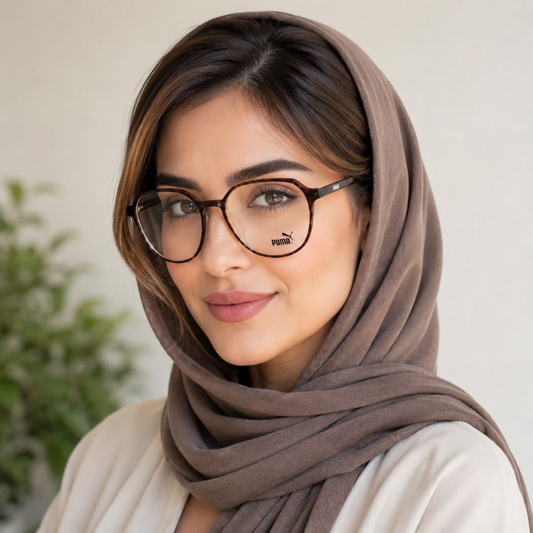فریم عینک طبی زنانه پوما مدل 2410 قهوهای هاوانا TR