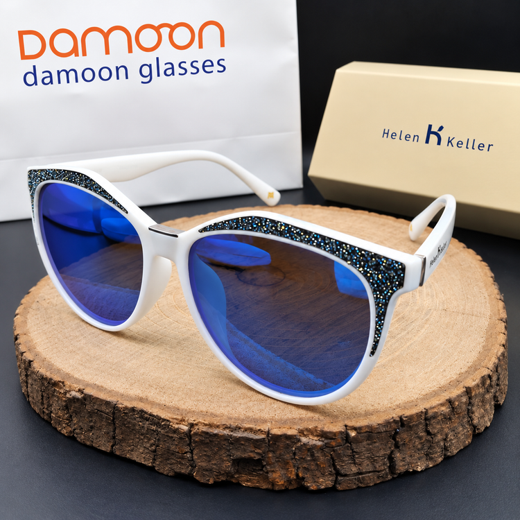عینک آفتابی سفید زنانه هلن کلر مدل 8506 – Helen Keller Sunglasses HK 8506