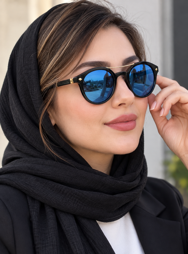 عینک آفتابی آبی زنانه مردانه هلن کلر مدل 8380 پولاریزه