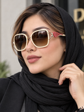 عینک آفتابی زنانه هورین مدل HN1200 W02 با عدسی قهوهای