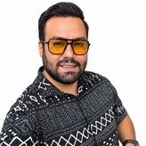 عینک شب زرد ONE مدل 1924 کائوچویی دو پل UV400 با دسته فنر