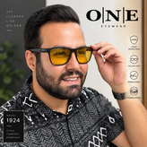 عینک شب ONE مدل 1822 با بند مگنتی UV400 و دسته فنری