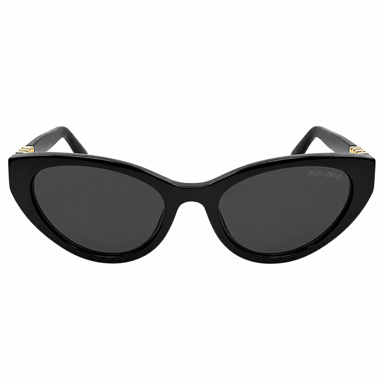 عینک آفتابی زنانه میو میو Miu Miu مدل OMU A04SF 16K-08Z فریم مشکی