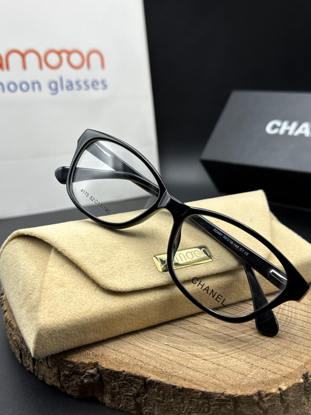 فریم عینک طبی مشکی زنانه کائوچوئی شنل CHANEL مدل 687