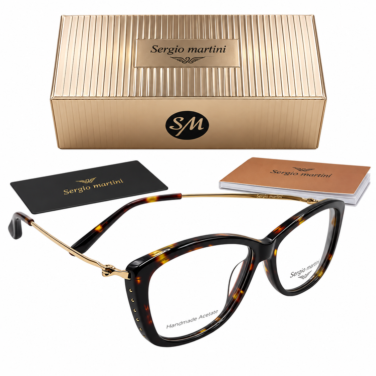 فریم عینک طبی هاوانا گربه ای زنانه سرجیومارتینی مدل SM3241